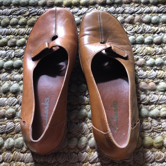 clarks black shoes size 7